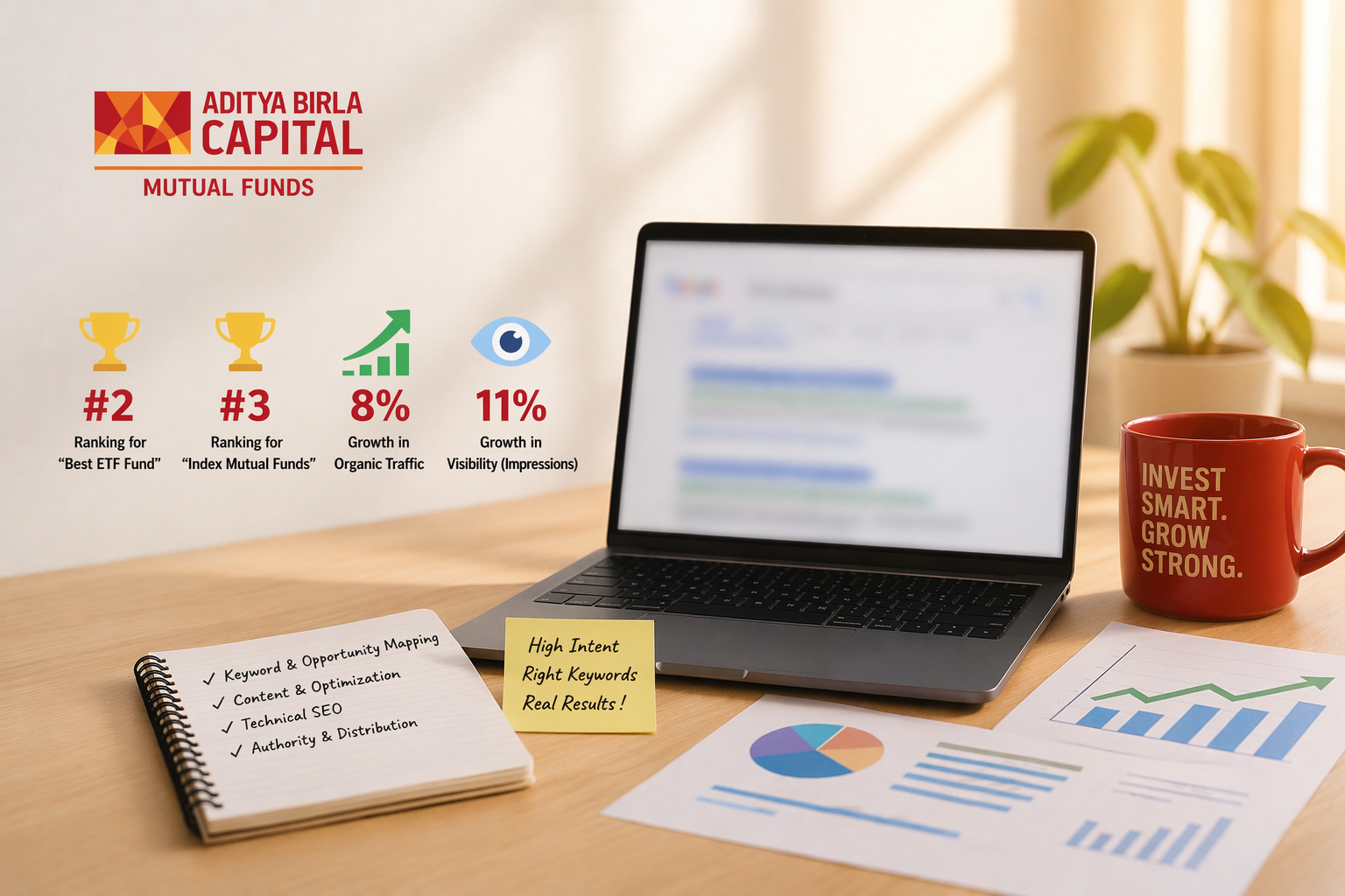 RANKING FOR GENERIC MUTUAL FUND SEARCHES IN TOP 10 POSITIONS: ABSLMF’S SEO SUCCESS STORY