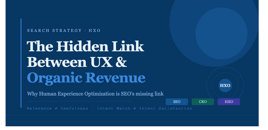 The Hidden Relationship Between User Experience & Organic Revenue